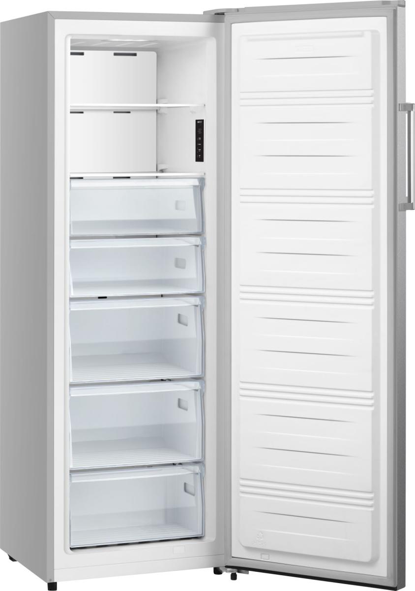 Gorenje | Freezer | FN617EES5 | Energy efficiency class E | Upright | Free standing | Height 172 cm | Total net capacity 240 L | No Frost system | Display | Stainless Steel - Image 3