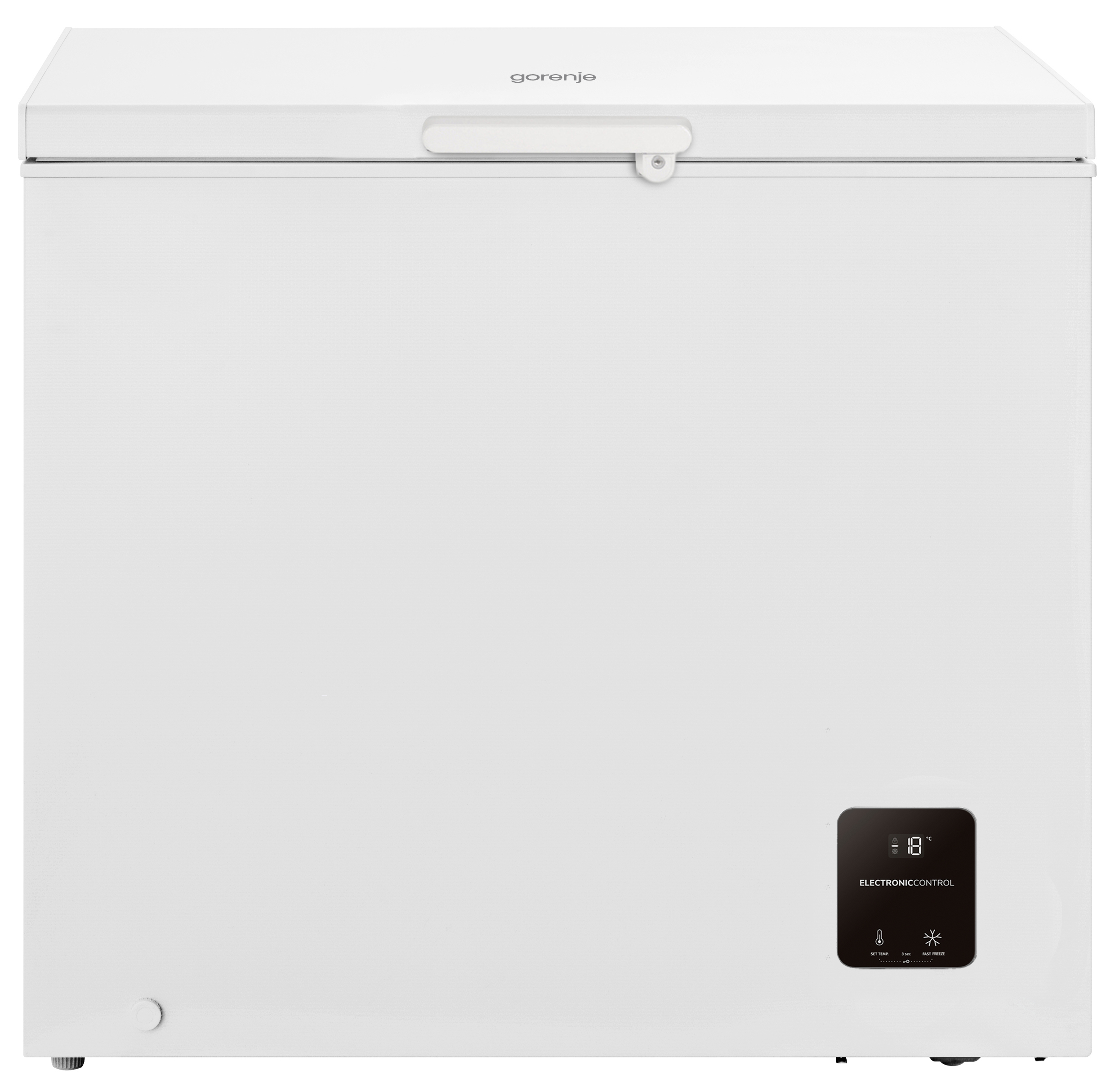 Gorenje | Freezer | FH19EAW | Energy efficiency class E | Chest | Free standing | Height 85.3 cm | Total net capacity 191 L | Display | White - Image 2