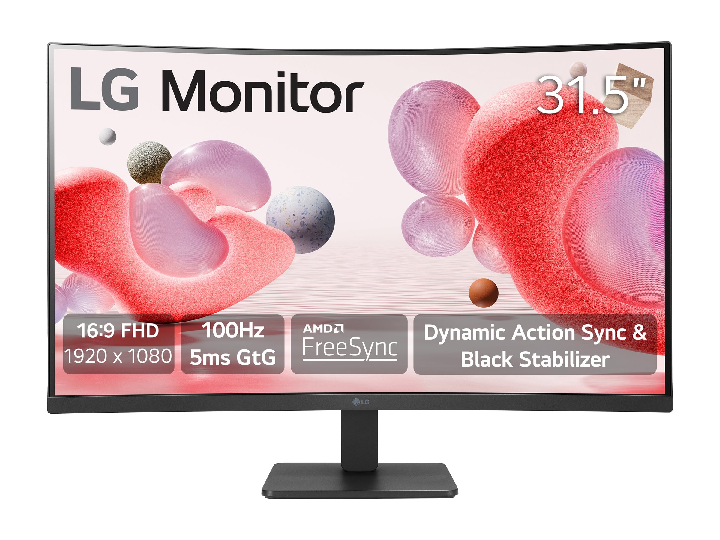 LG | 32MR50C-B | 32 " | VA | 16:9 | 100 Hz | 5 ms | 1920 x 1080 pixels | 250 cd/m² | HDMI ports quantity 2 - Image 2