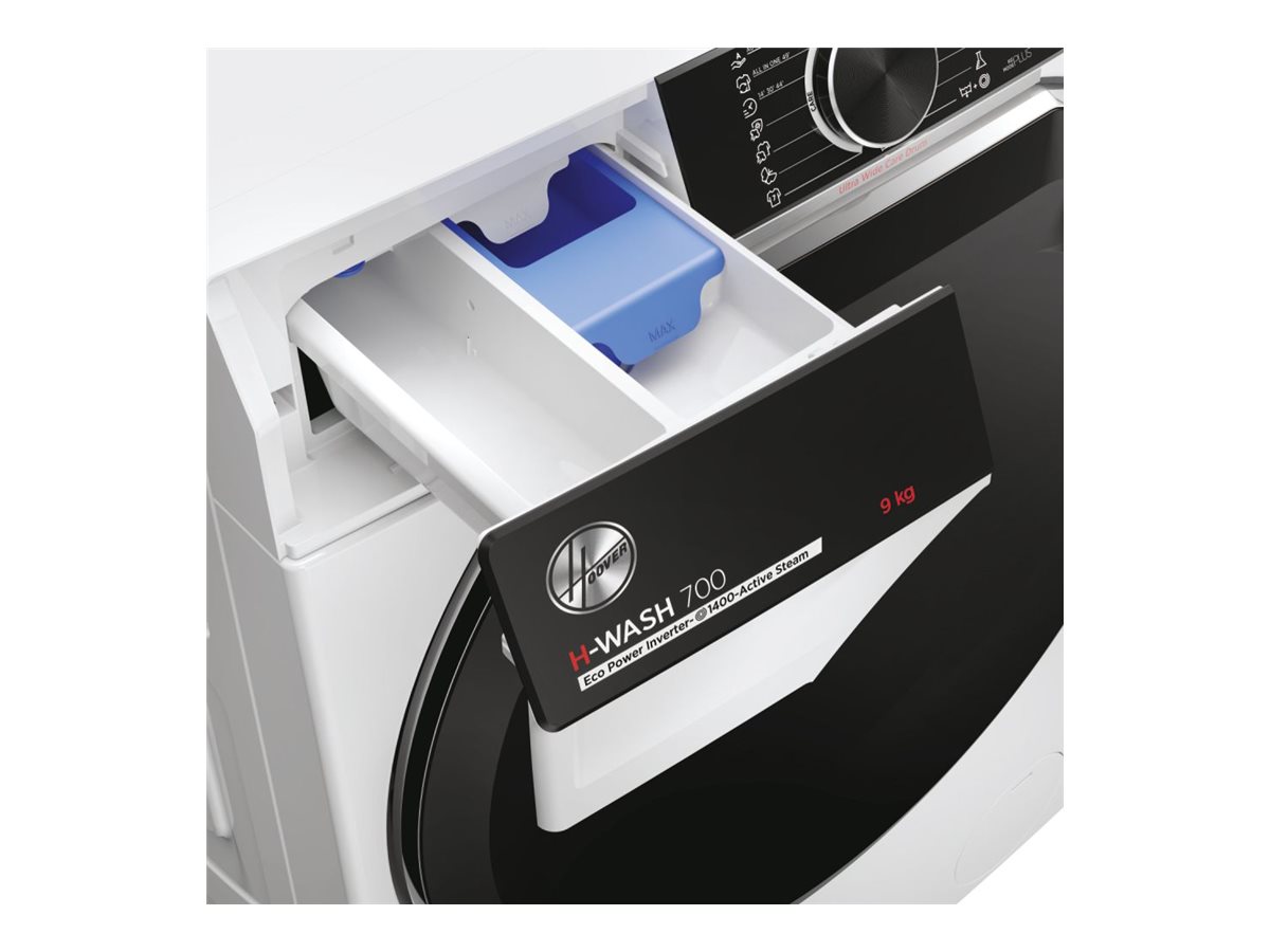 Hoover | Washing Machine | H7W449AMBC-S | Energy efficiency class A | Front loading | Washing capacity 9 kg | 1400 RPM | Depth 51 cm | Width 60 cm | LED | Steam function | Wi-Fi | White - Image 18