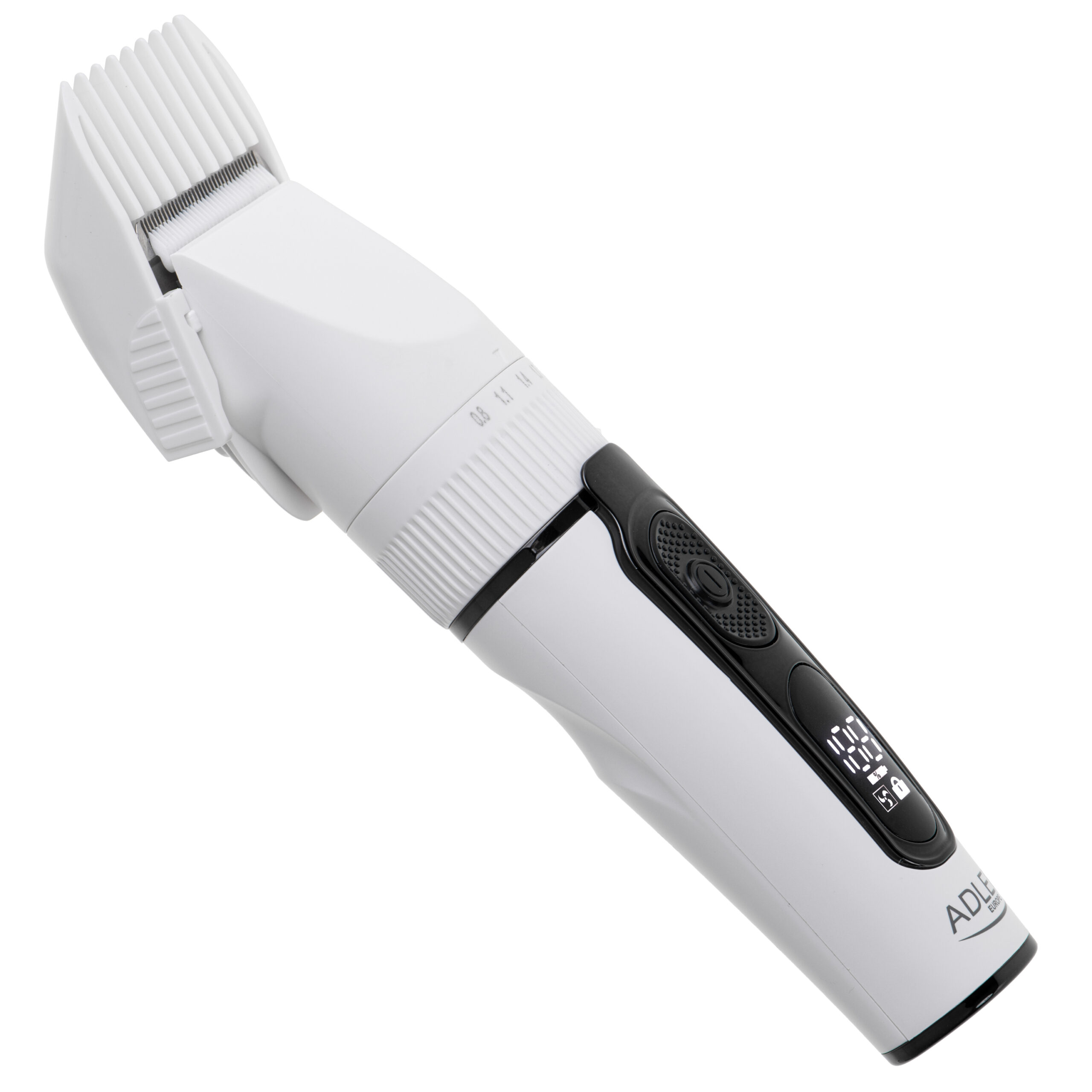 Adler | Hair Clipper with LCD Display | AD 2839 | Cordless | Number of length steps 6 | White/Black - Image 5
