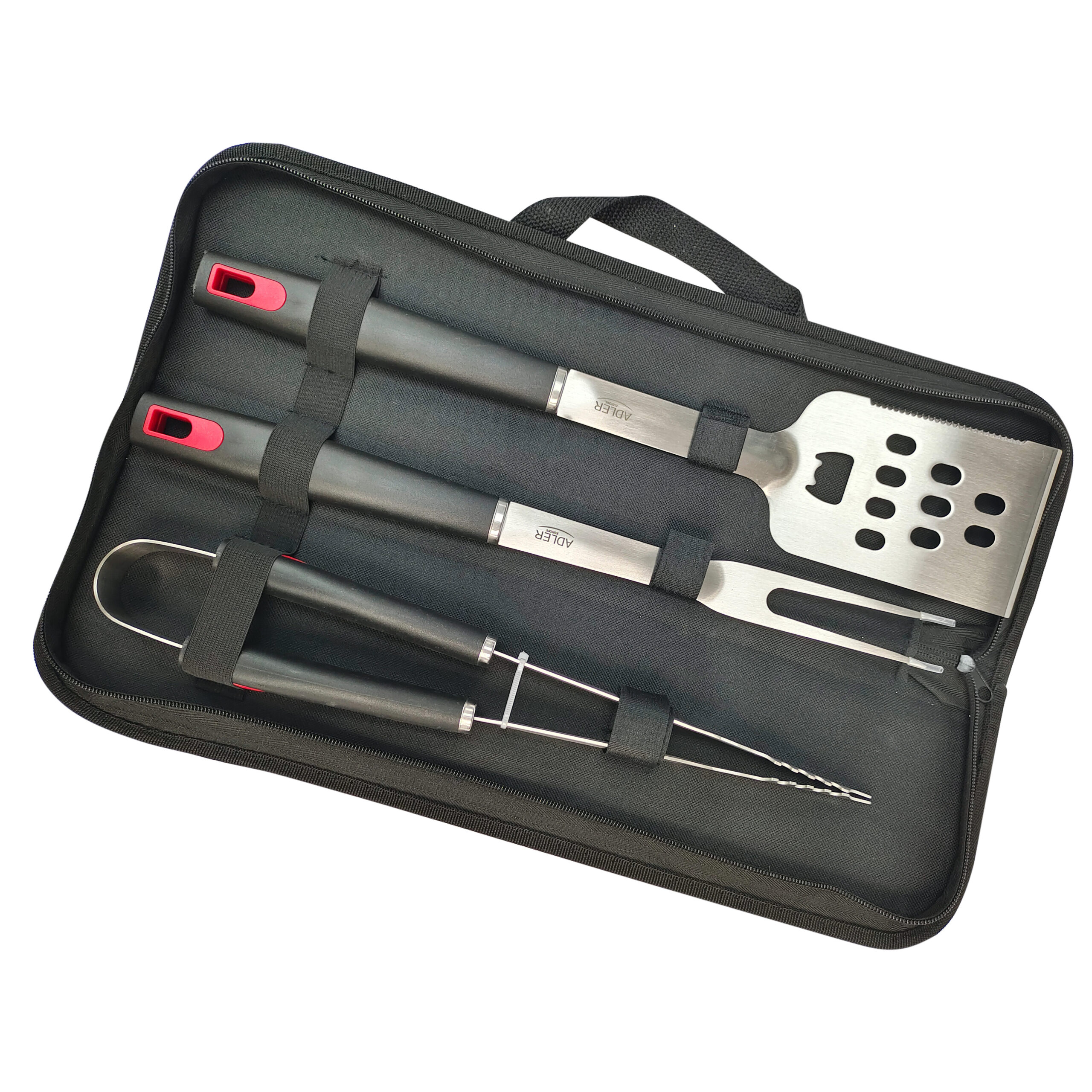 Adler | Grill Utensil Set with Carrying Case | AD 6727 | Grill Cutlery Set | 4 pc(s) | Stainless Steel/Black - Image 8