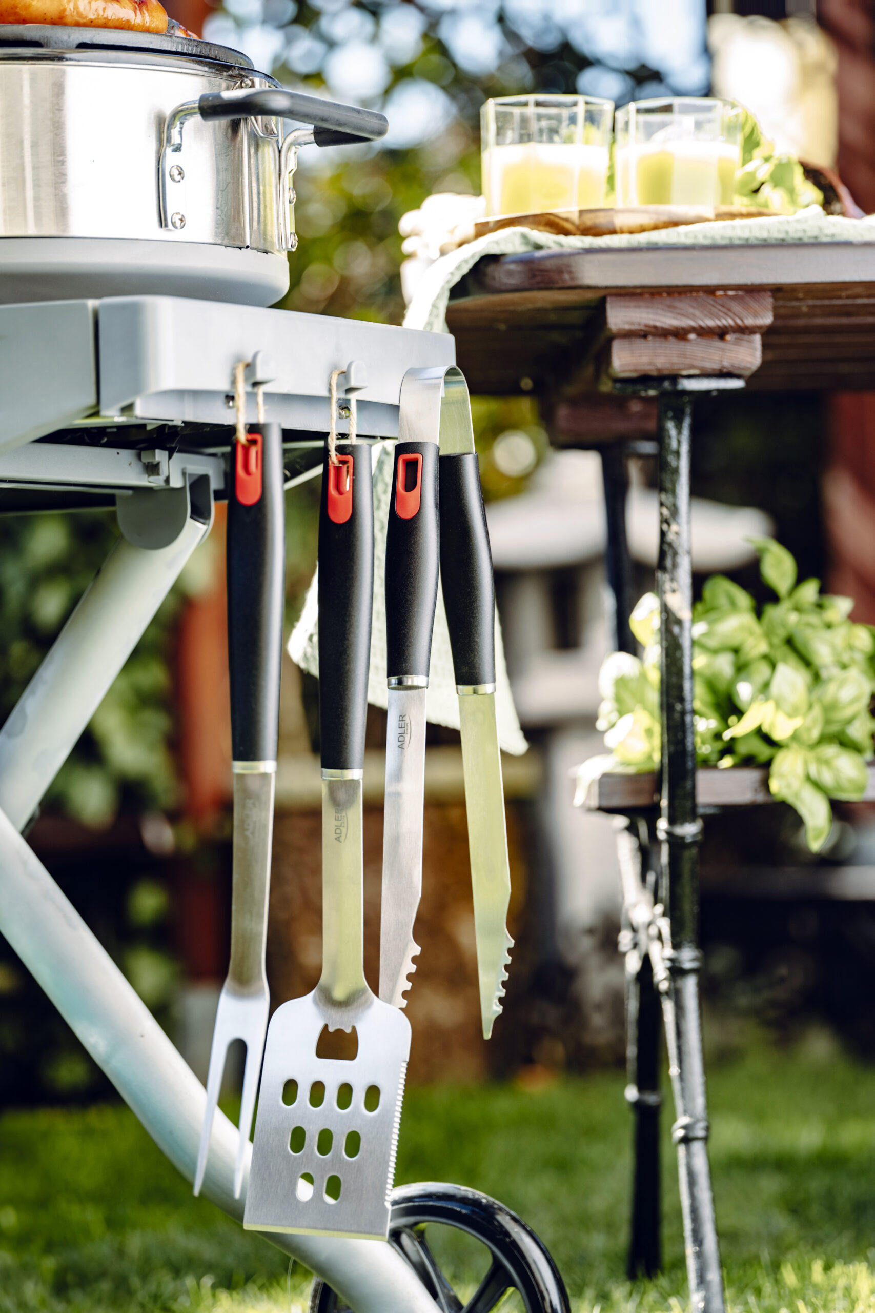 Adler | Grill Utensil Set with Carrying Case | AD 6727 | Grill Cutlery Set | 4 pc(s) | Stainless Steel/Black - Image 9