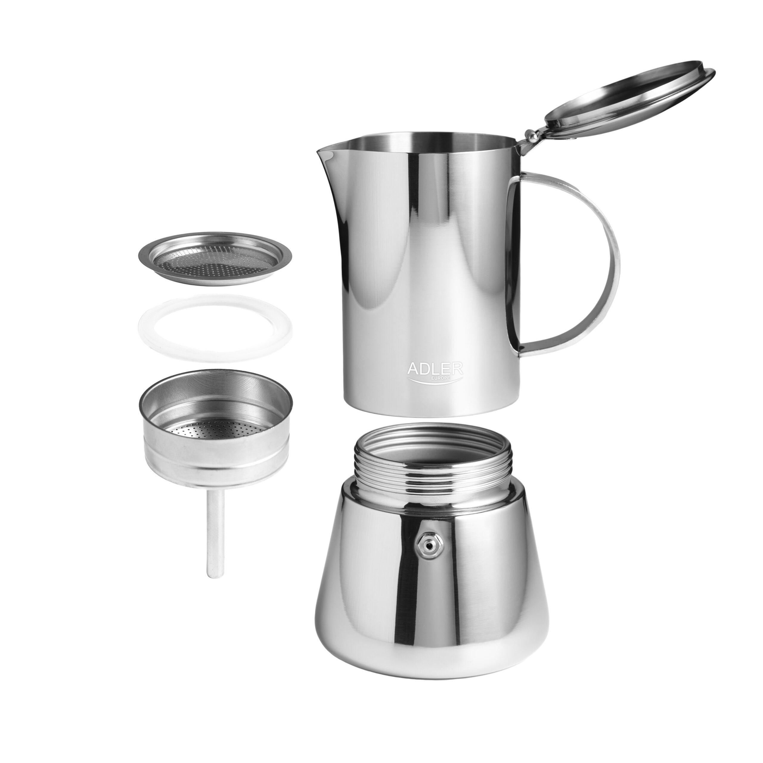 Adler | Espresso Coffee Maker | AD 4419 | Stainless Steel - Image 6