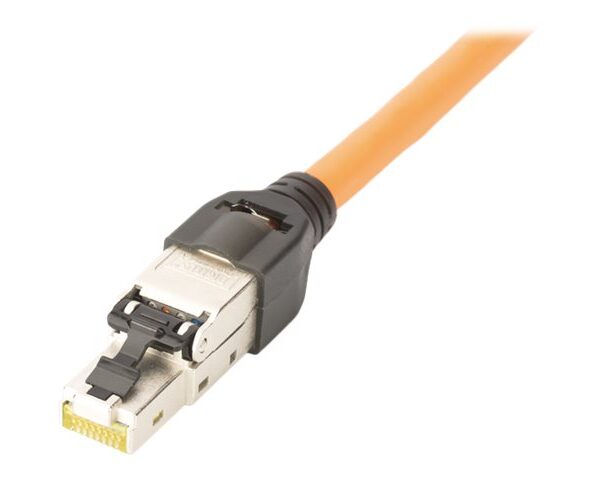 CAT 6A Field Termination Plug, STP with dust cap, Bend relief | DN-93631
