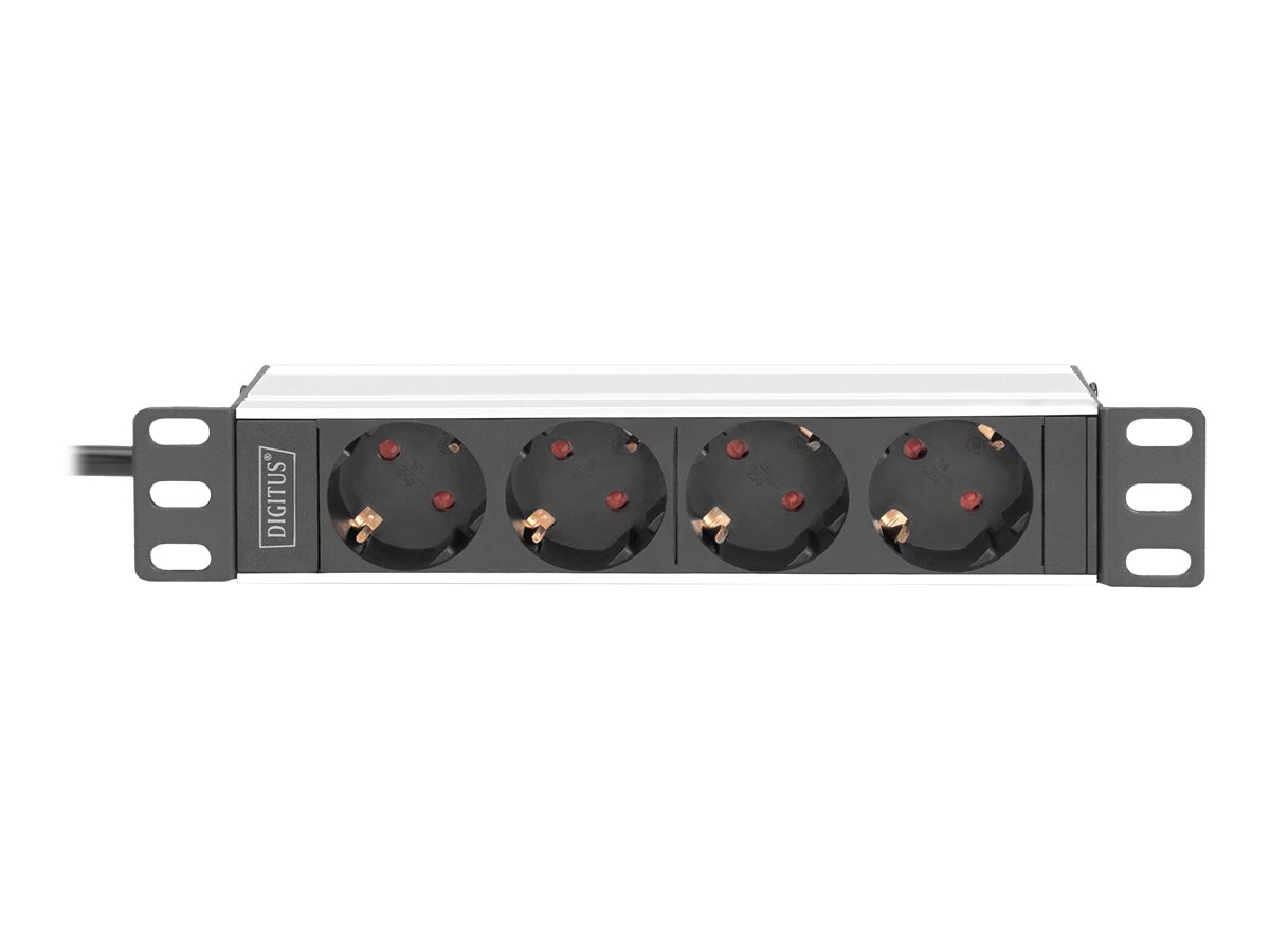 10” Socket Strip with Aluminum Profile, 4-way safety sockets | DN-95418 - Image 2