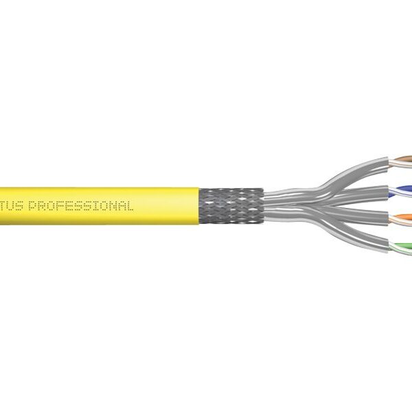 Digitus | Cat 7A class FA, S/FTP, Twisted Pair installation cable, simplex, 1500 MHz | DK-1744-A-VH-10-P