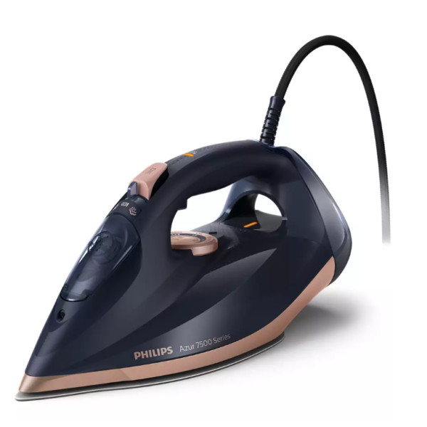Philips | DST7510/80 | Steam Iron | 3200 W | Water tank capacity 300 ml | Continuous steam 55 g/min | Steam boost performance 260 g/min | Blue/Gold