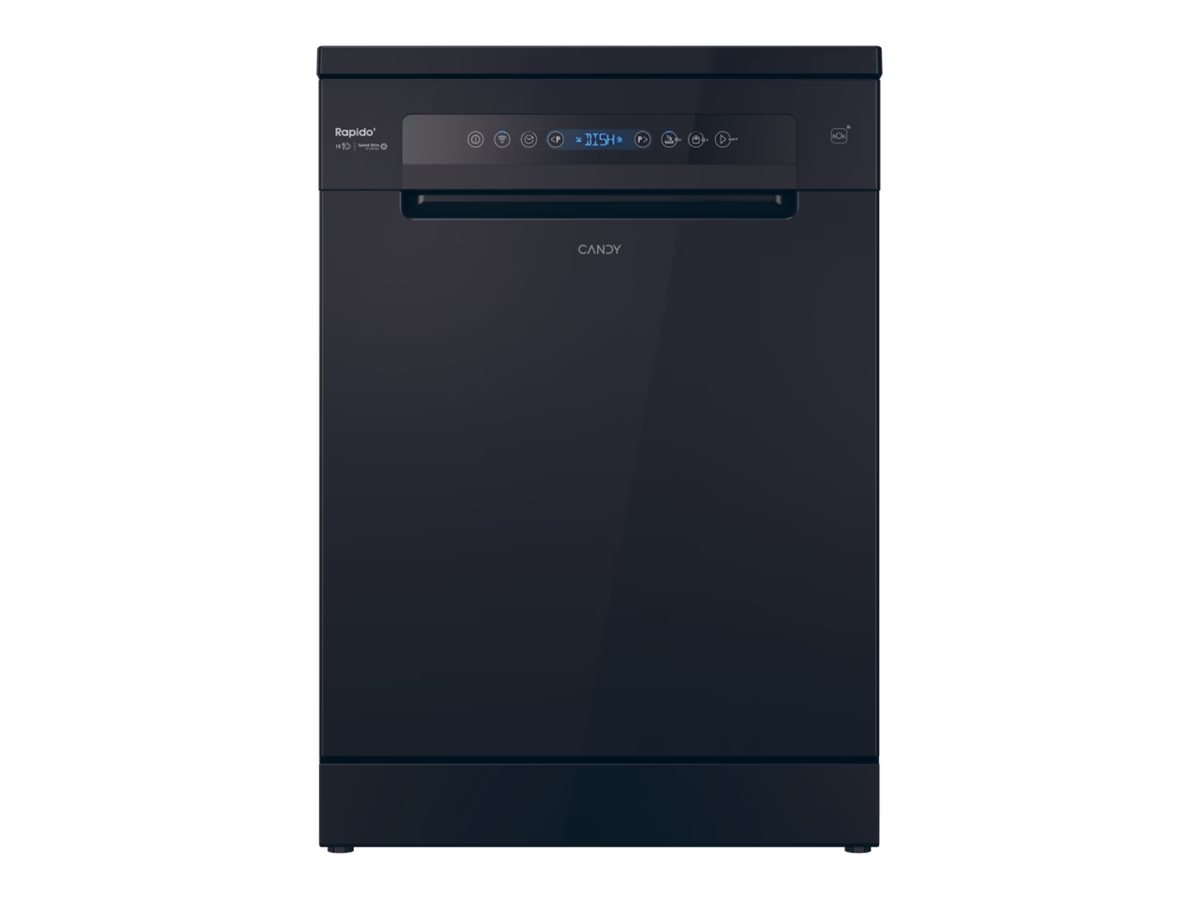 Dishwasher | CF 5C6F0B | Free standing | Width 59.7 cm | Number of place settings 15 | Number of programs 8 | Energy efficiency class C | Display | Black - Image 2