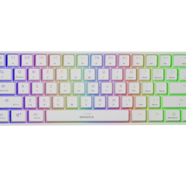 Genesis | THOR 660 RGB | Gaming Keyboard | Wireless | Bluetooth | RGB LED light | US | Gateron Brown