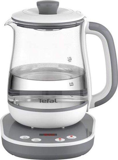 TEFAL Tastea Kettle | BJ551B10 | Tea Kettle | 1400 W | 1.5 L | Glass | 360° rotational base | Grey/White - Image 3