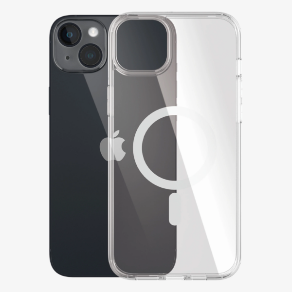 PanzerGlass | HardCase MagSafe Compatible | Apple | iPhone 14 Plus | Clear | MagSafe compatible; Military Grade Standard; 100% recycled frame material