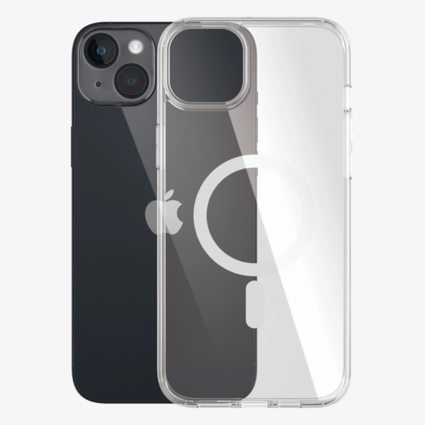 PanzerGlass | HardCase MagSafe Compatible | Apple | iPhone 14 Plus | Clear | MagSafe compatible; Military Grade Standard; 100% recycled frame material