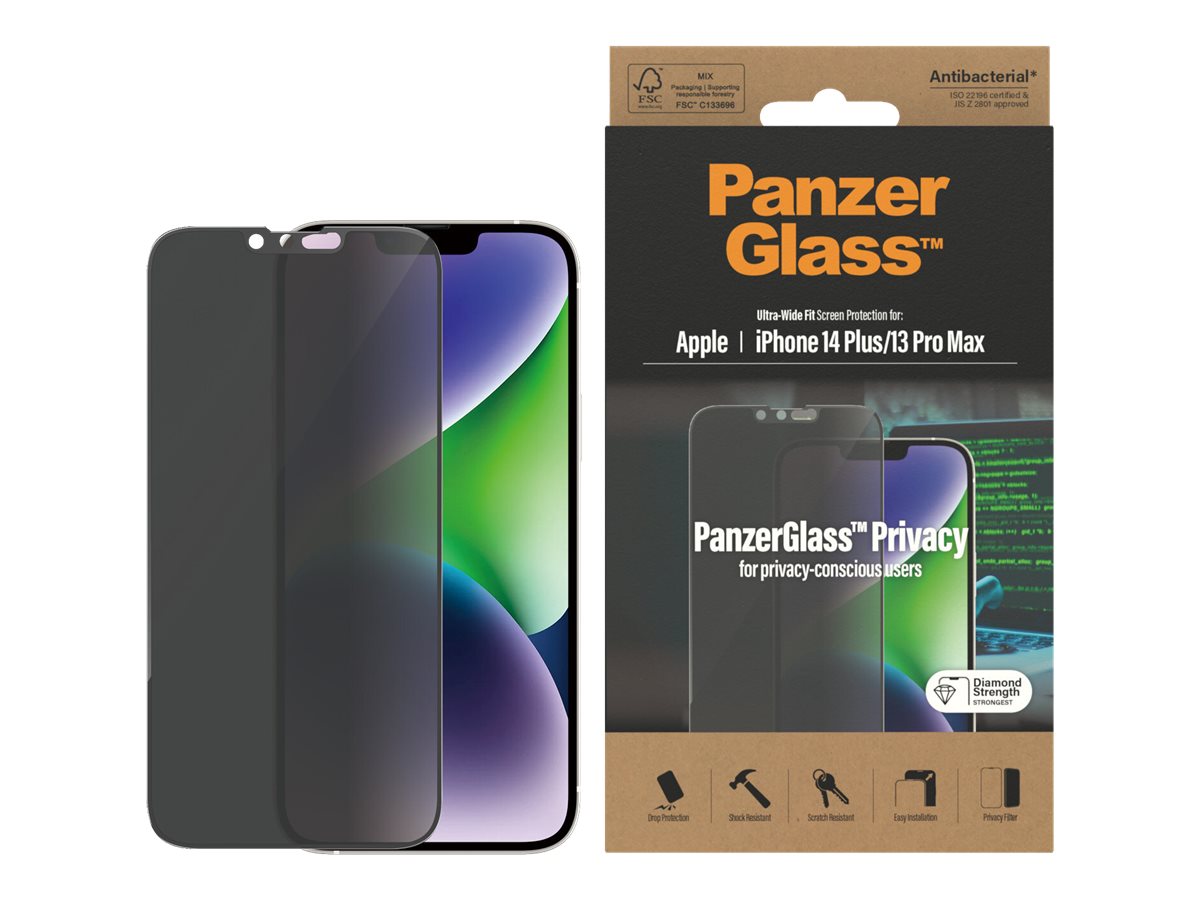 PanzerGlass | Screen protector | Apple | iPhone 14 Plus/13 Pro Max | Glass | Black | Ultra-Wide Fit | Privacy - Image 6