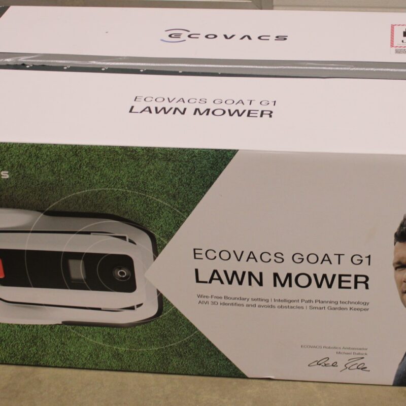 SALE OUT. Ecovacs | Lawn Mower | GOAT G1 | Orange/Black | Mowing Area 1600 m² | WiFi APP Yes (Android; iOs) | Working time 95 min | Maximum Incline 45 % | Speed 0.31 (m/s) | Waterproof IPX4 | 68 dB | 5200 mAh | G1(include camera cover*1+blade*3) Station(include camera brush*1) Power supply(1) Extension cable 10m(1) Hex key(1) Peg(8) Spare blade kit(blade*9+screw*9) Beacon(2) Navigation assisted pole(2) Dry cell(6) Manual(2) Pre-Start guide(1) Decoration sticker(4 | USED, DIRTY, SCRATCHED - Image 3