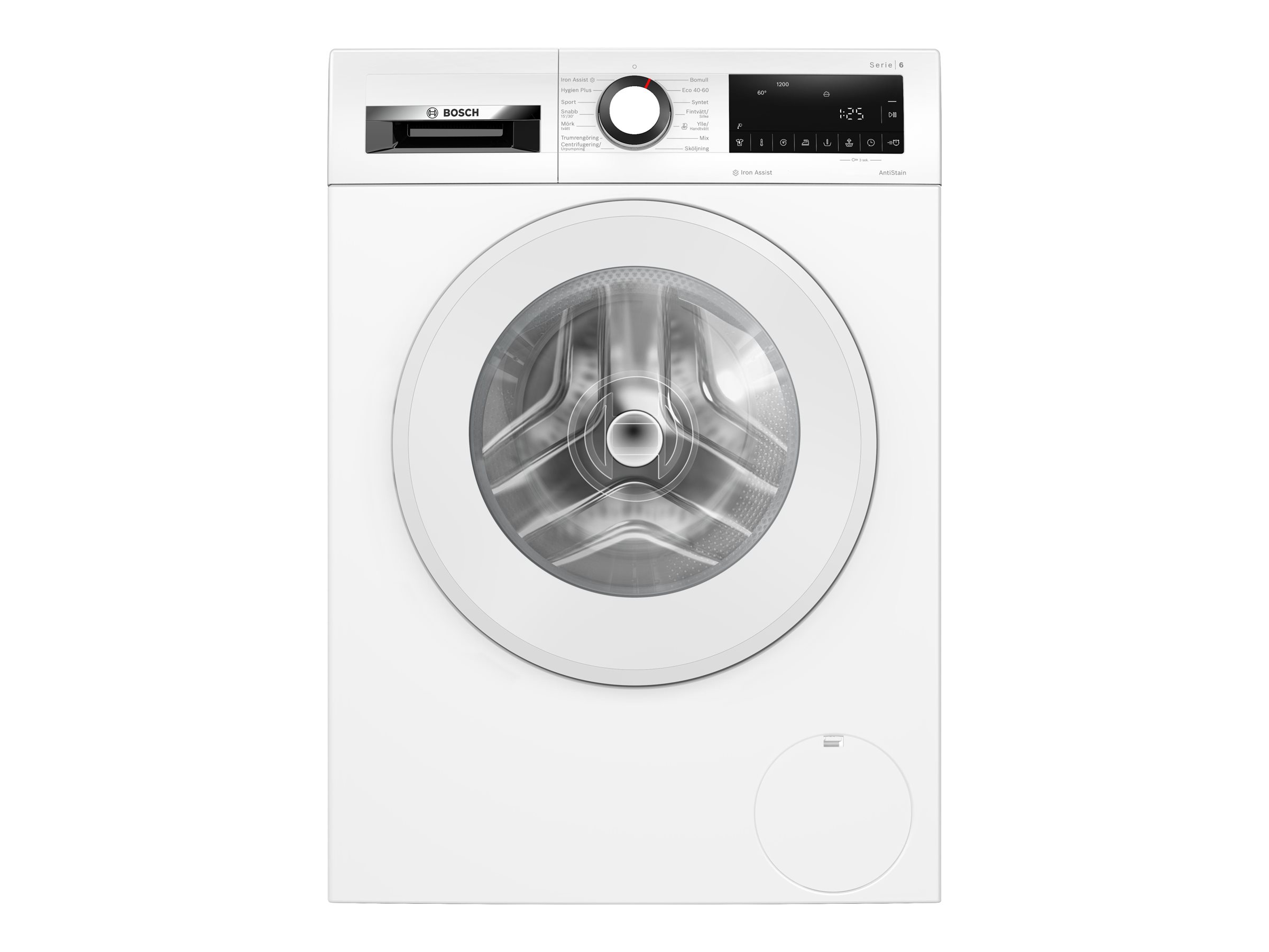 Bosch | Washing Machine | WGG242Z2SN | Energy efficiency class A | Front loading | Washing capacity 9 kg | 1200 RPM | Depth 63 cm | Width 60 cm | Display | LED | Steam function | White - Image 2