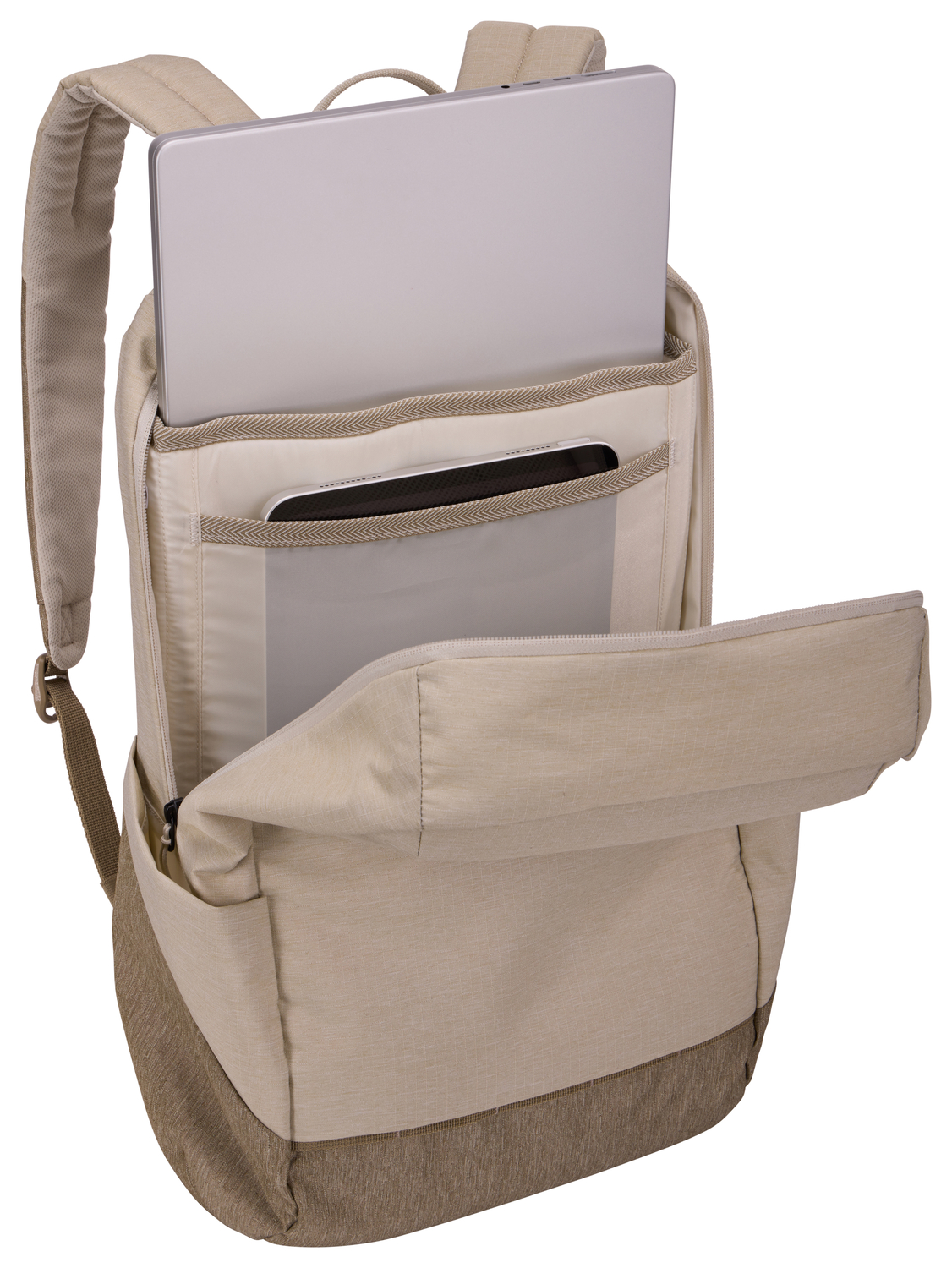 Thule | Lithos | Backpack 20L | Fits up to size 16 " | Laptop backpack | Pelican Gray/Faded Khaki - Image 4