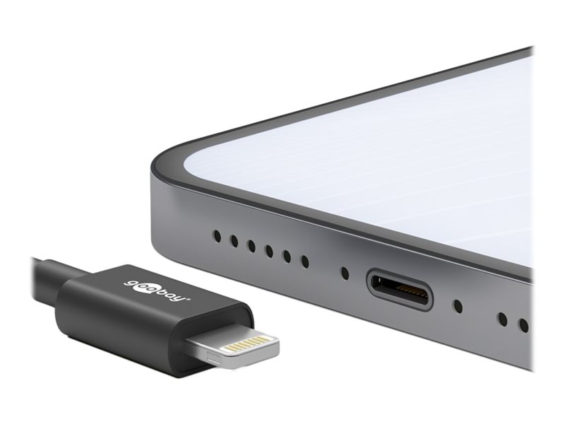 Goobay | Lightning USB-C Charging and Sync Cable | Round cable - Image 2