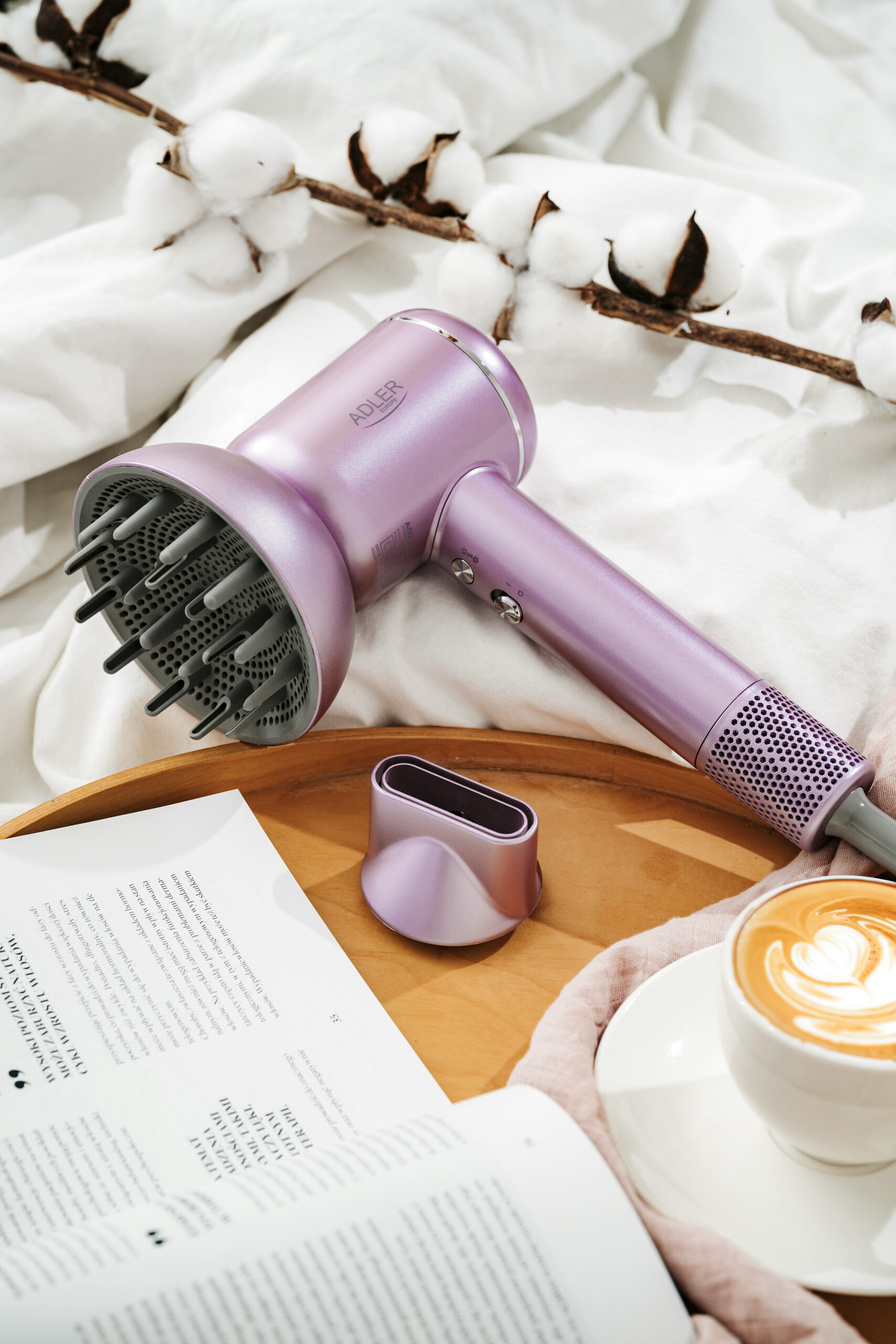 Adler Hair Dryer | AD 2270p SUPERSPEED | 1600 W | Number of temperature settings 3 | Ionic function | Diffuser nozzle | Pink - Image 18