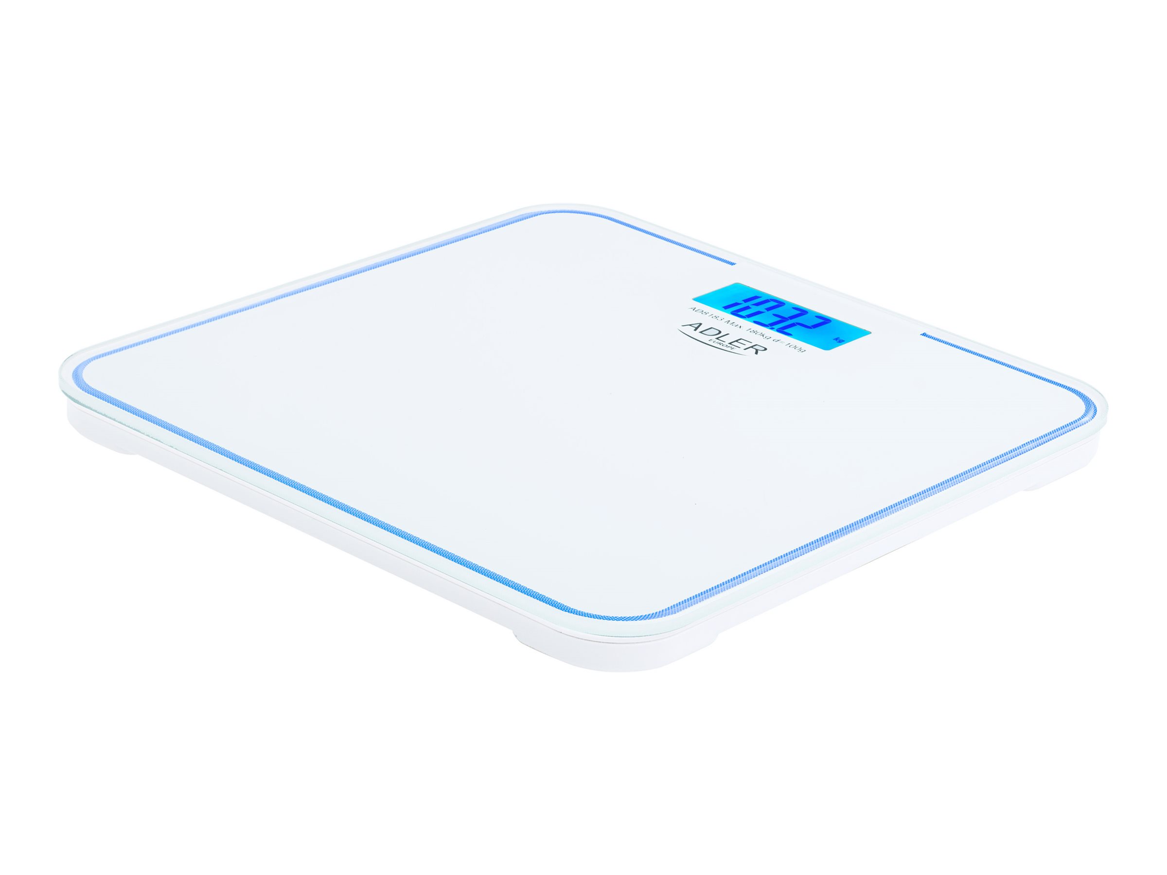 Adler | Bathroom Scale | AD 8183 | Maximum weight (capacity) 180 kg | Accuracy 100 g | White - Image 2