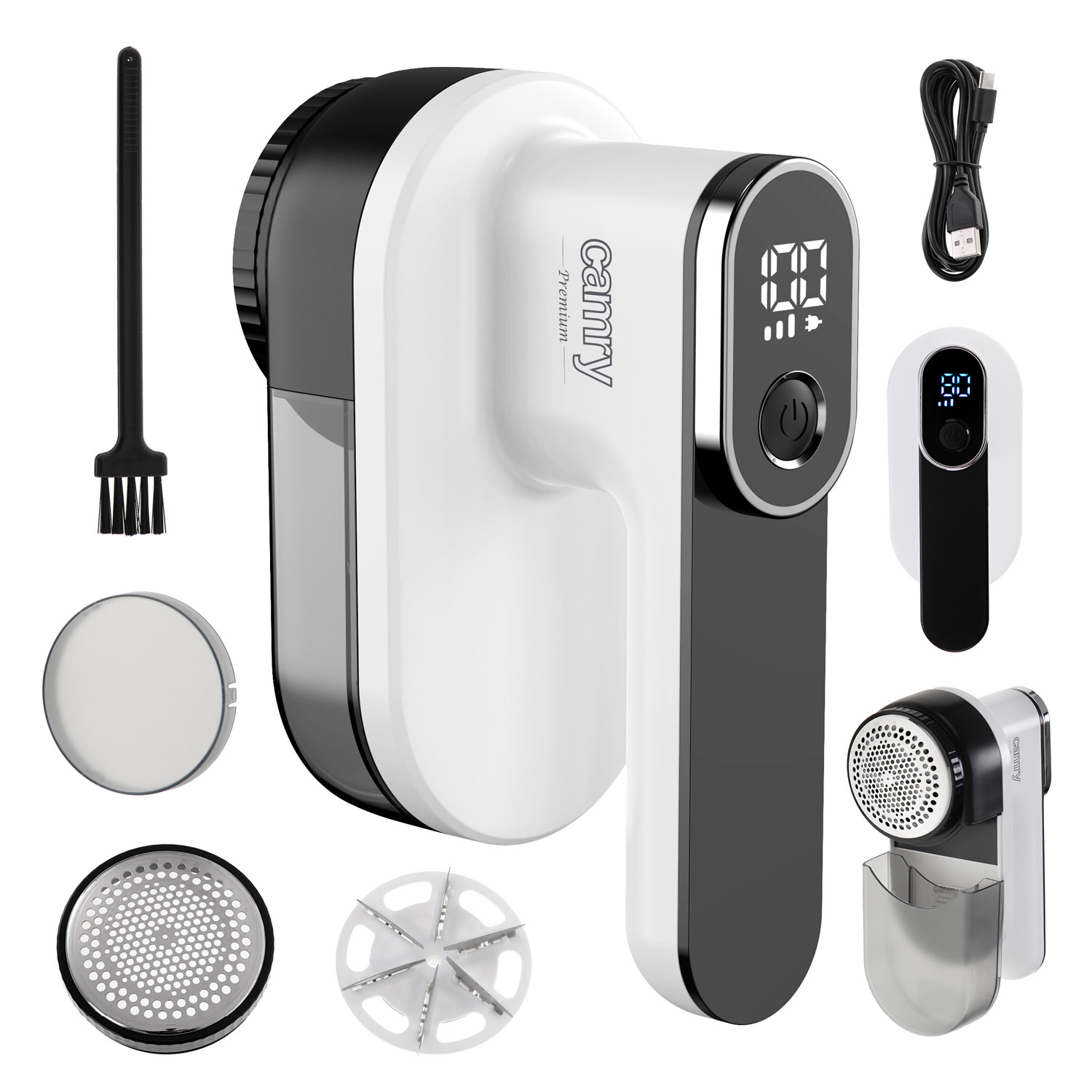 Camry Lint remover | CR 9620 | White/Black | Rechargeable battery | 10 W - Image 8