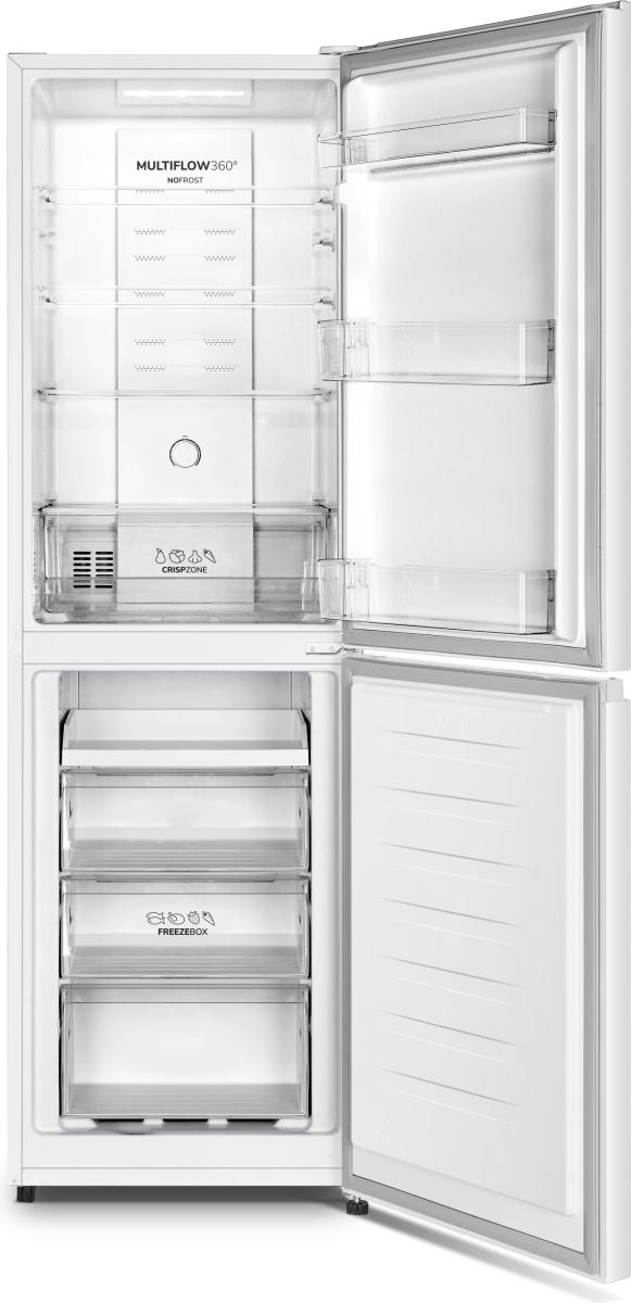 Gorenje Refrigerator | NRK418ECW4 | Energy efficiency class E | Free standing | Combi | Height 182.4 cm | No Frost system | Fridge net capacity 171 L | Freezer net capacity 85 L | 41 dB | White - Image 5