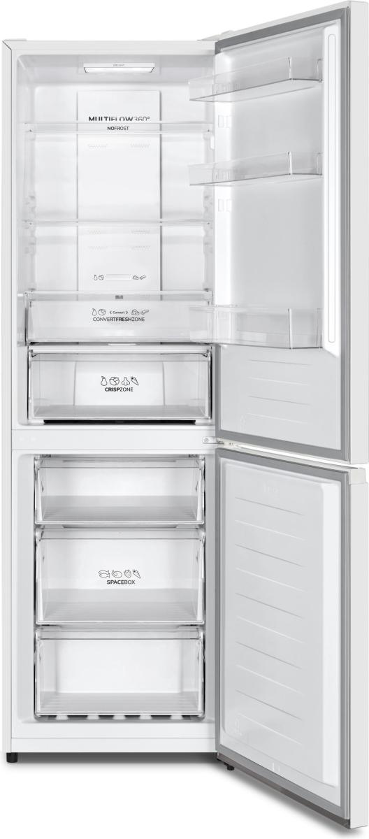 Gorenje N619EAW4 | Energy efficiency class E | Free standing | Combi | Height 186 cm | No Frost system | Fridge net capacity 207 L | Freezer net capacity 97 L | Display | 39 dB | White - Image 3