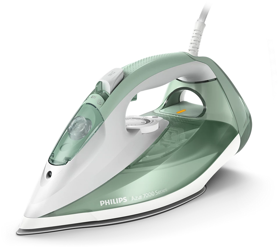 Philips DST7012/70 HV | Steam Iron | 2600 W | Water tank capacity 300 ml | Continuous steam 45 g/min | Steam boost performance 220 g/min | Desert Green/Gray