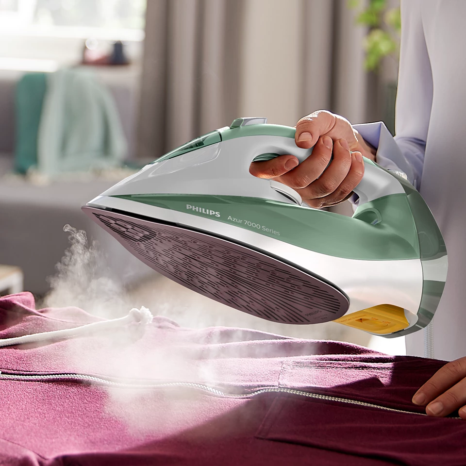 Philips DST7012/70 HV | Steam Iron | 2600 W | Water tank capacity 300 ml | Continuous steam 45 g/min | Steam boost performance 220 g/min | Desert Green/Gray - Image 7