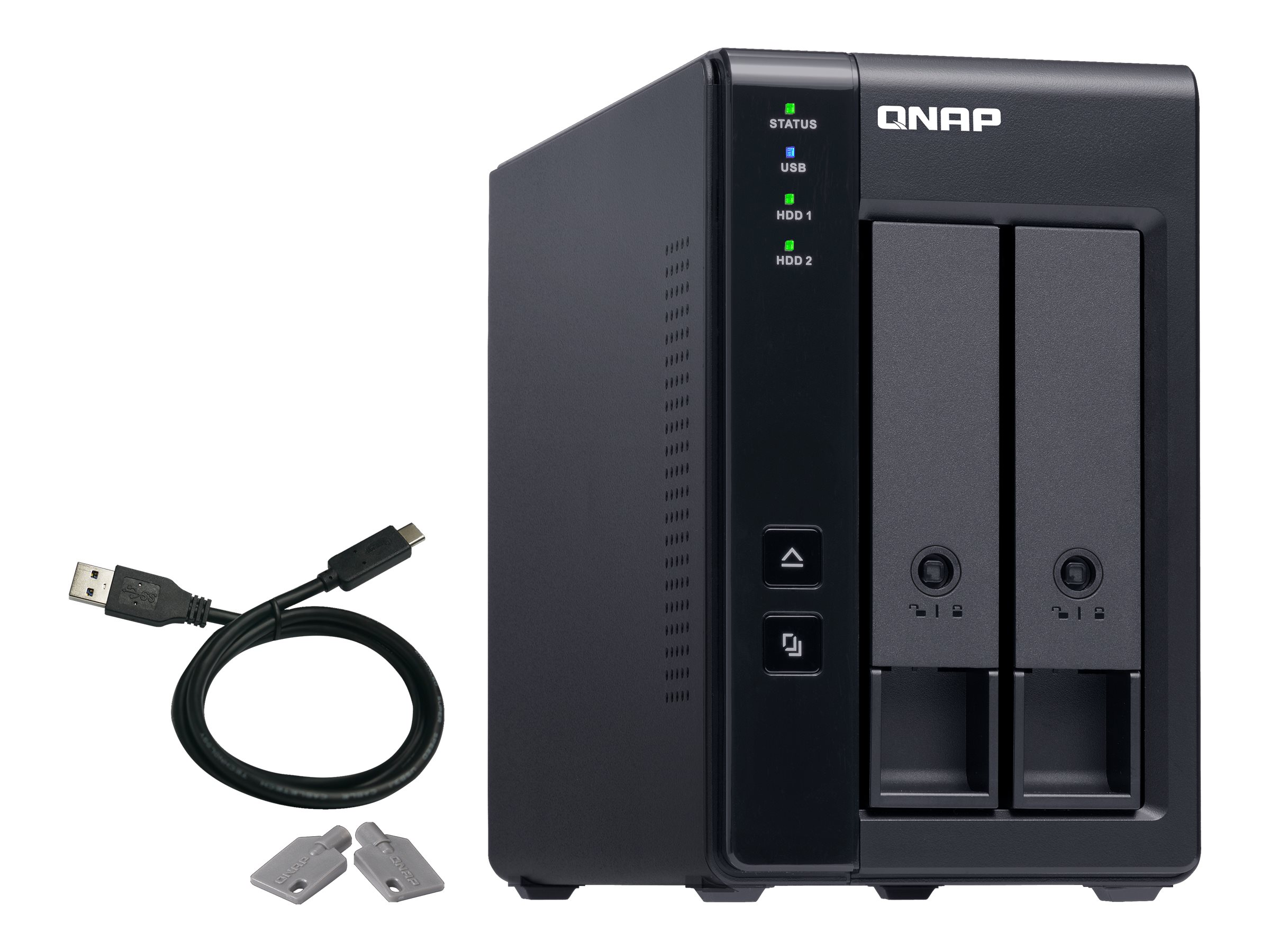 QNAP 2 Bay USB Type-C Direct Attached Storage with Hardware RAID | TR-002 | Micro | 6 GB | Black - Image 6