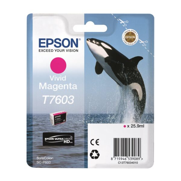Epson T7603 | Ink Cartridge | Vivid Magenta