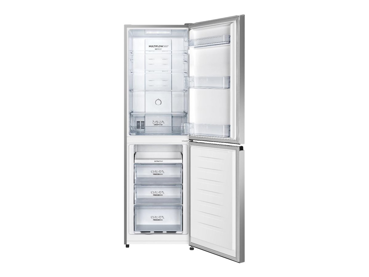 Gorenje Refrigerator | NRK418ECS4 | Energy efficiency class E | Free standing | Combi | Height 182.4 cm | No Frost system | Fridge net capacity 171 L | Freezer net capacity 85 L | 37 dB | Grey - Image 2