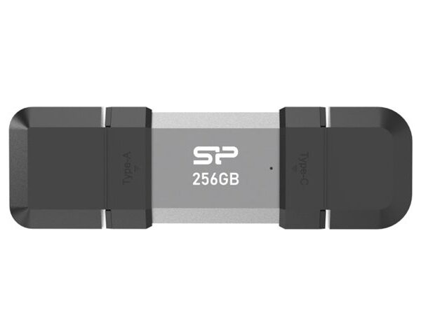 Silicon Power Dual USB Drive | Mobile C51 | 256 GB | USB Type-A and USB Type-C | Silver