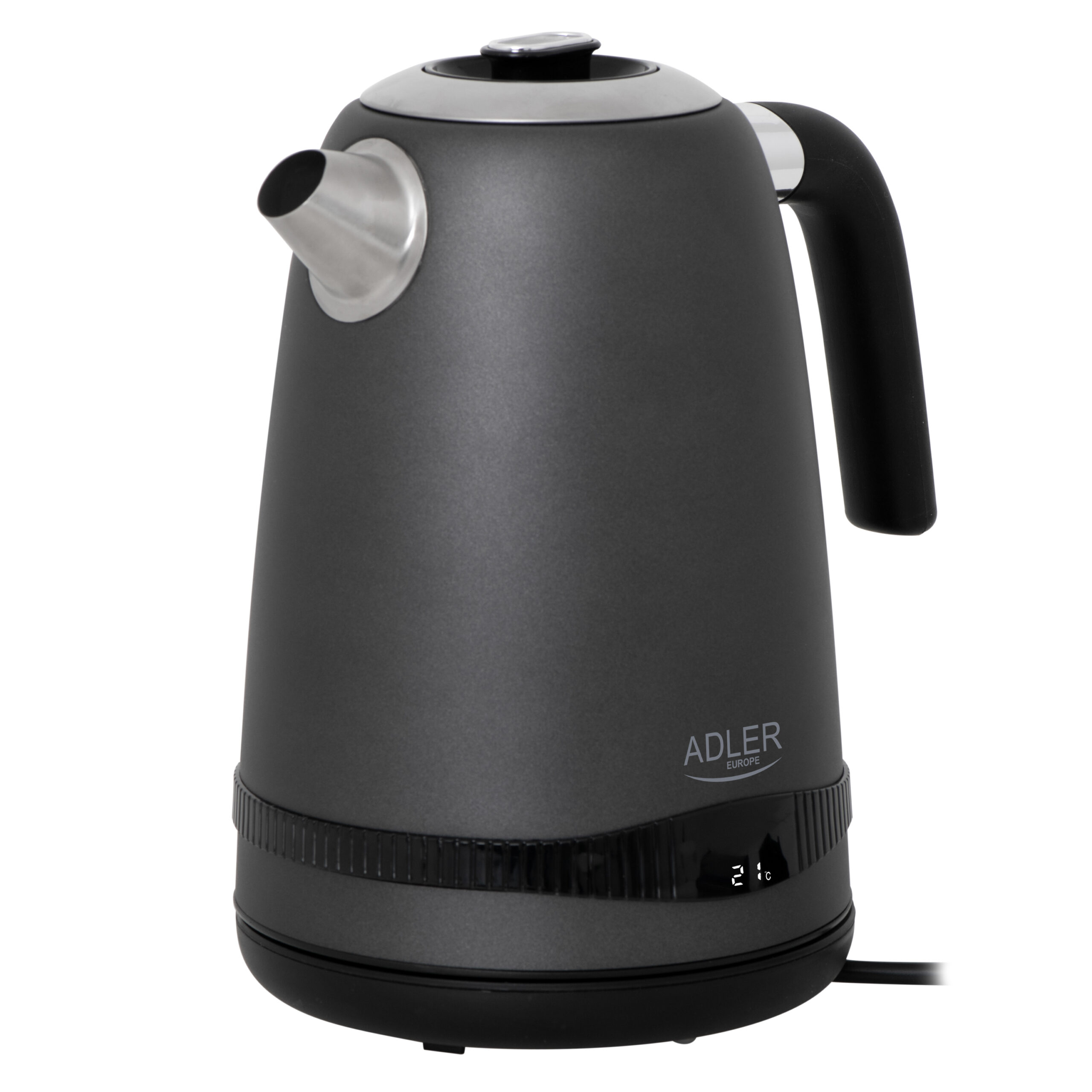Adler Kettle | AD 1295g SS | Electric | 2200 W | 1.7 L | Stainless Steel | 360° rotational base | Grey - Image 4