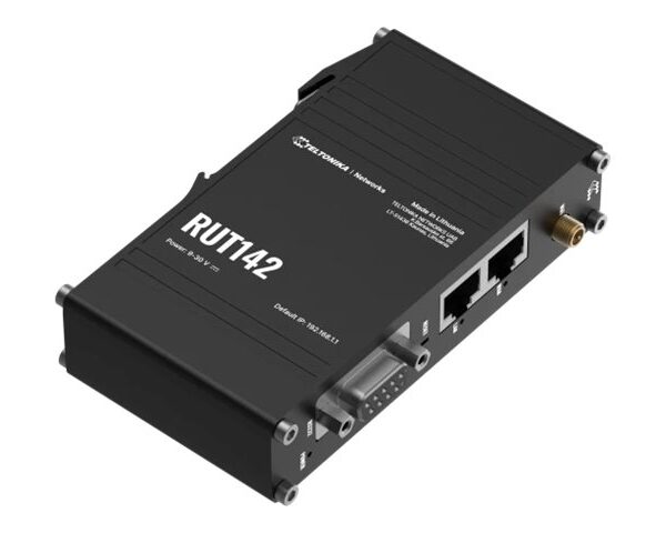 Ethernet Router with RS232 (RUT142000000) | RUT142 | 802.11n | 10/100 Mbit/s | Ethernet LAN (RJ-45) ports 1 | Mesh Support No | MU-MiMO No | No mobile broadband