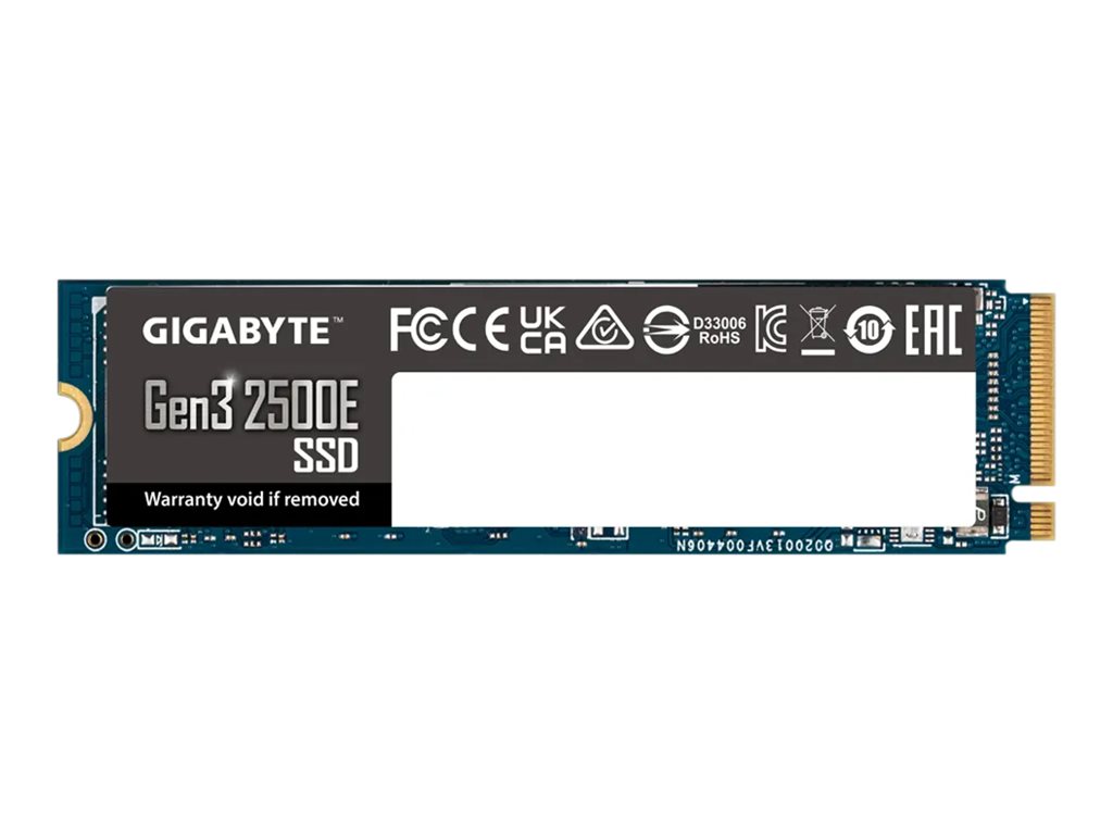 Gigabyte SSD | G325E500G | 500 GB | Solid-state drive interface PCIe 3.0x4, NVMe1.3 | Read speed 2300 MB/s | Write speed 1500 MB/s