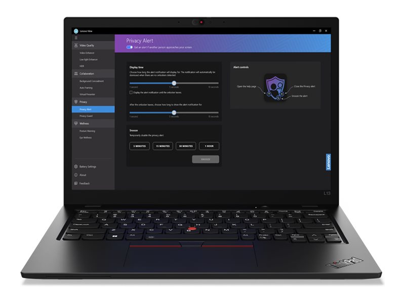 Lenovo ThinkPad L13 | Black | 13.3 " | IPS | WUXGA | 1920 x 1200 pixels | Anti-glare | Intel Core U5 | 125U | 16 GB | Soldered LPDDR5 | Solid-state drive capacity 512 GB | Intel Graphics | Windows 11 Pro | 802.11ax | Bluetooth version 5.3 | LTE Upgradable | Keyboard language English | Keyboard backlit | Warranty 36 month(s) | Battery warranty 12 month(s) - Image 2
