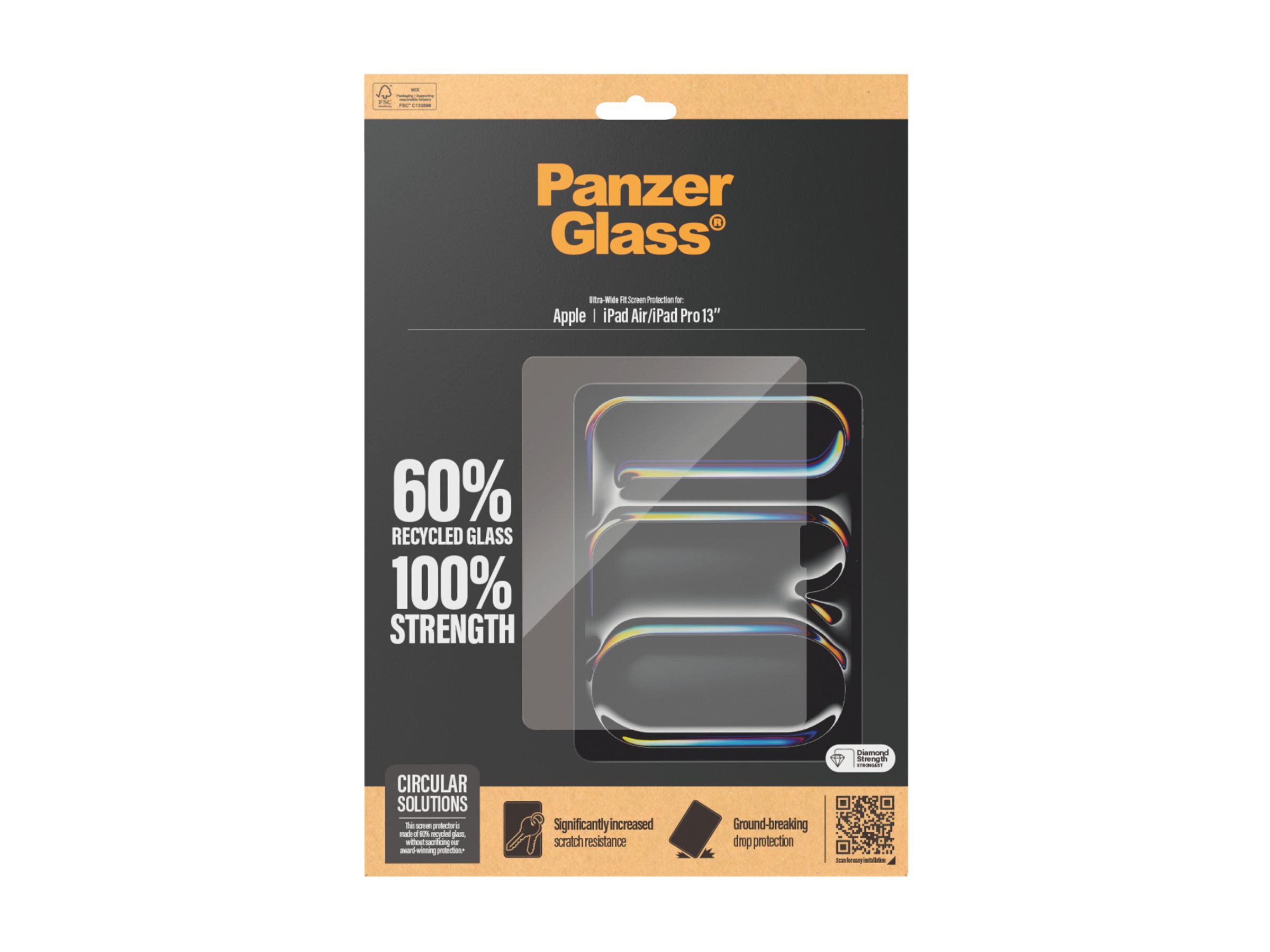 PanzerGlass Ultra-Wide Fit | 2835 | 13 " | Screen protector | For Apple iPad Air 13'' (2024)/Apple iPad Pro 13'' (2024) | Transparent - Image 6