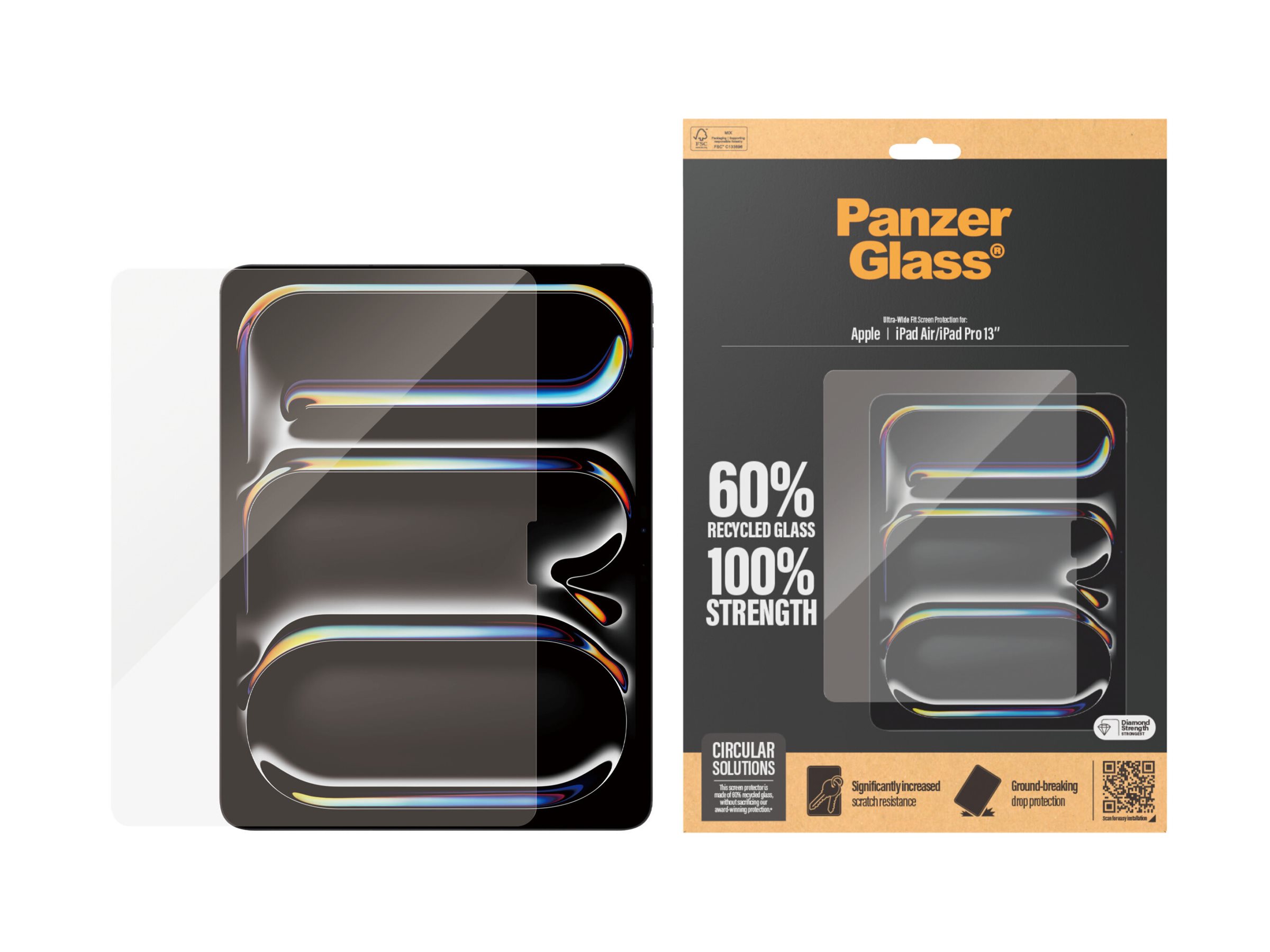 PanzerGlass Ultra-Wide Fit | 2835 | 13 " | Screen protector | For Apple iPad Air 13'' (2024)/Apple iPad Pro 13'' (2024) | Transparent - Image 8
