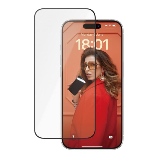 PanzerGlass | Screen protector | Apple | iPhone 15 Pro | Glass, Ceramic | Transparent | Ultra-Wide Fit w. EasyAligner