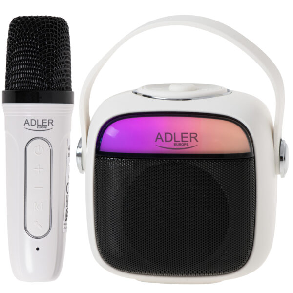 Adler Karaoke Speaker With Microphone | AD 1199W | Bluetooth | Wireless connection | Portable | White