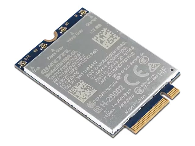 Lenovo WWAN Module for X1 Carbon Gen 12/P16v Gen 2 | ThinkPad Quectel EM160R-GL 4G LTE-A Cat 16 M.2 | 42 x 30 x 2.3 mm