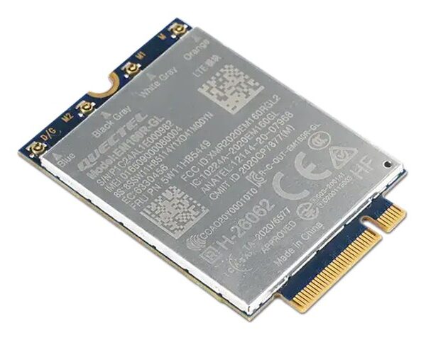 Lenovo Quectel EM160R-GL 4G LTE-A Cat 16 M.2 WWAN Module for X1 2-in-1 Gen 9/P16s Gen 3 | 4XC1Q24437