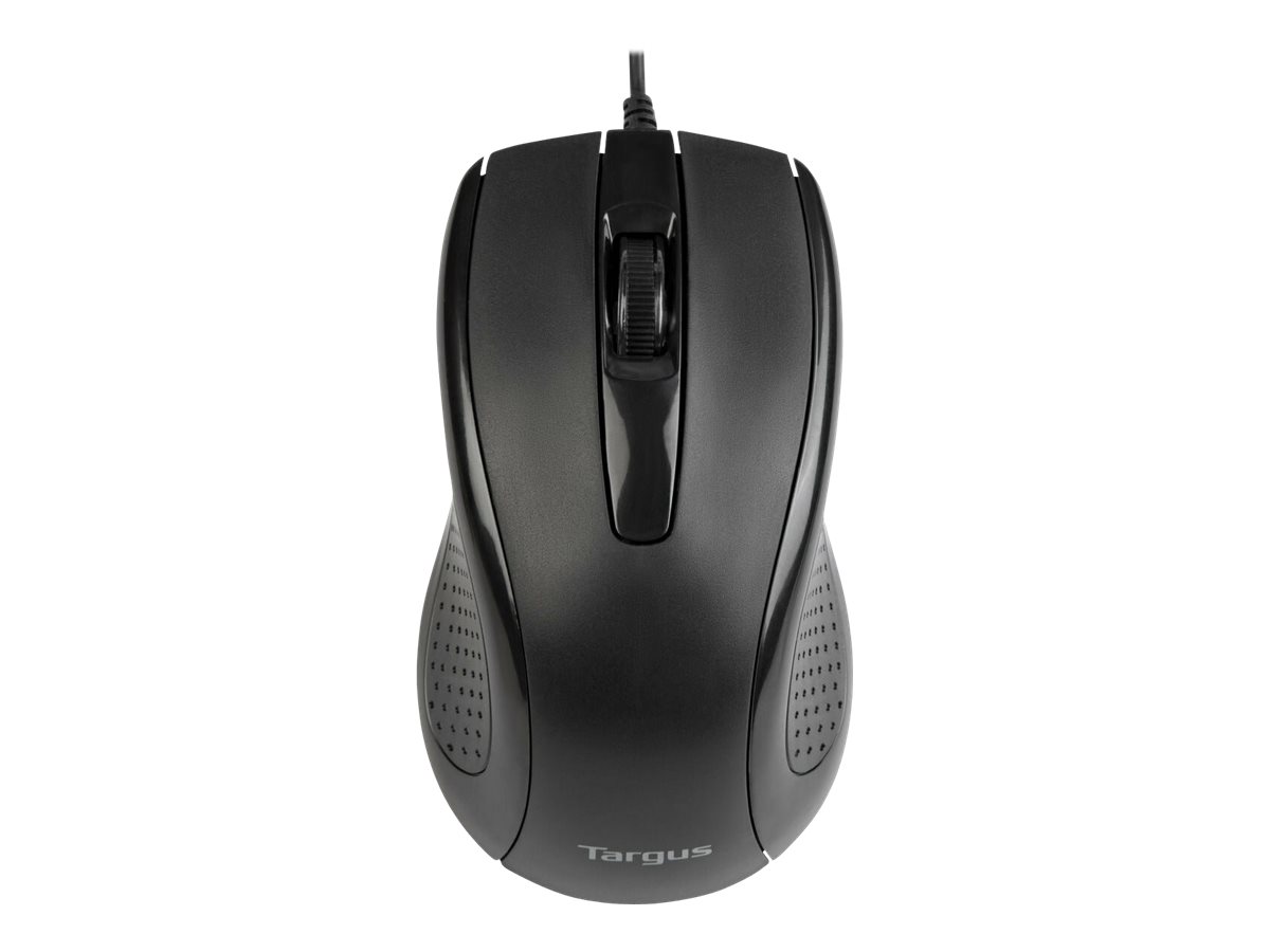 Targus Full-Size Optical Antimicrobial Wired Mouse | Targus Mouse | Full-Size Optical Antimicrobial | Wired | Black - Image 2