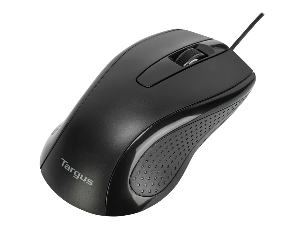 Targus Full-Size Optical Antimicrobial Wired Mouse | Targus Mouse | Full-Size Optical Antimicrobial | Wired | Black - Image 6