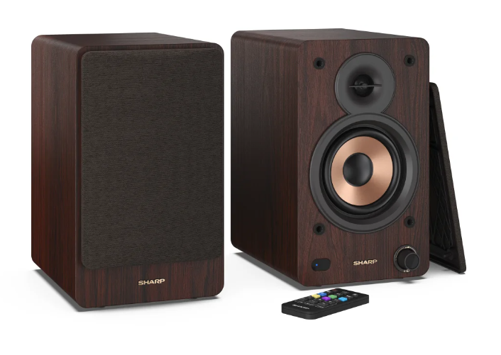 Sharp CP-SS30 Bookshelf Speakers, Brown | Sharp | Speakers | CP-SS30(BR) Bookshelf | 60 W | Bluetooth | Brown | Wireless connection - Image 9