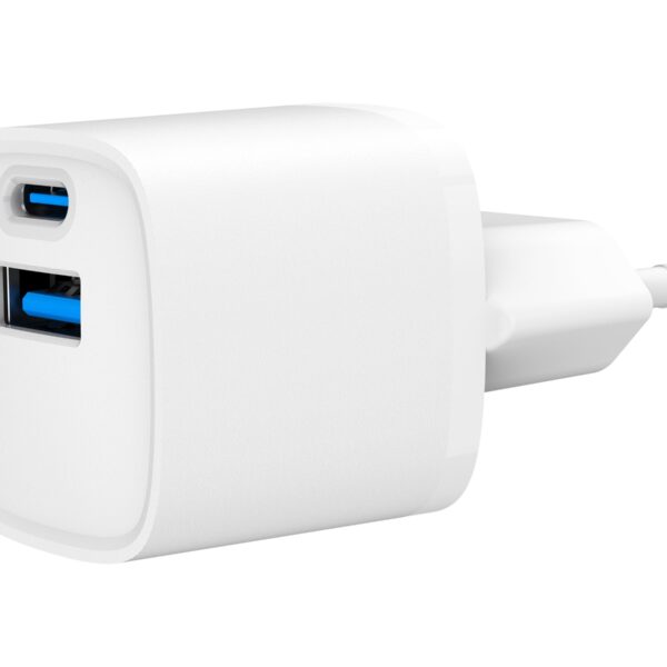 Gembird Fast Charger | TA-UC-PDQC20-W-01 | USB A+C