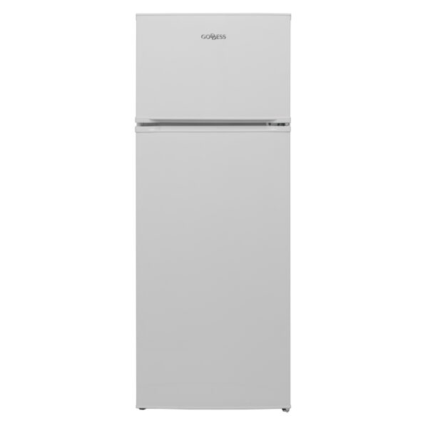 Goddess Refrigerator | GODRDD0144GW8AE | Energy efficiency class E | Free standing | Double Door | Height 145 cm | Fridge net capacity 171 L | Freezer net capacity 42 L | 41 dB | White