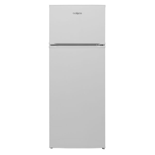Goddess Refrigerator | GODRDD0144GW8AE | Energy efficiency E | Free standing | Double Door | Height 145 cm | Fridge net capacity 171 L | Freezer net capacity 42 L | 41 dB | White