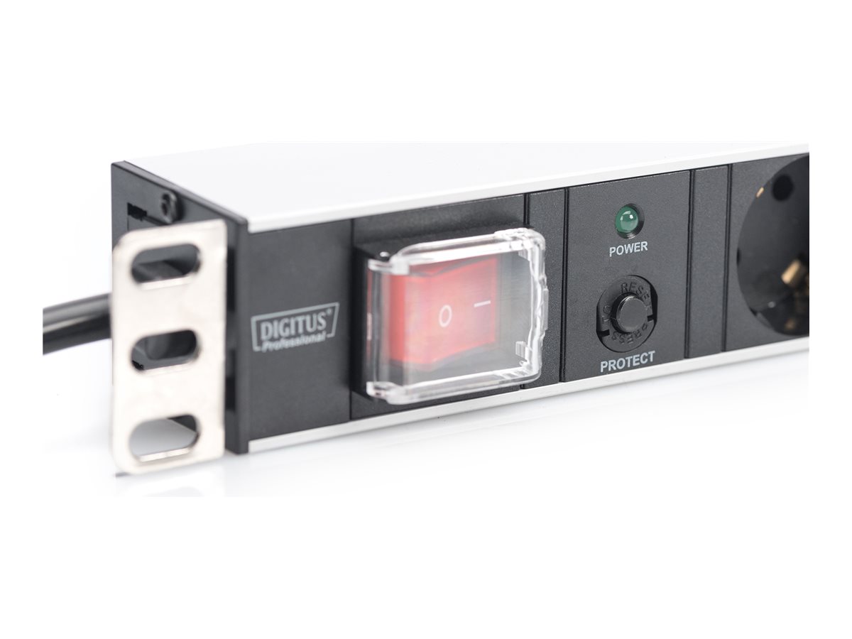 Digitus | Aluminum outlet strip with overload protection | DN-95403 | Sockets quantity 7 - Image 5